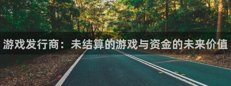 新宝GG官网价 5O6917 新宝GG：游戏发行商：未结算的游戏与资金的未来价值