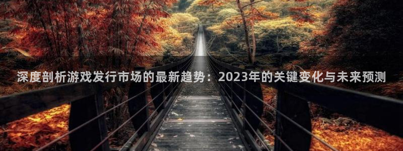 新宝GG官网平台代理开号：深度剖析游戏发行市场的最新趋势：2023年的关键变化与未来预测