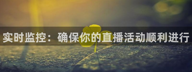 劲爆体育直播免费观看完整版：实时监控：确保你的直播活动顺利进行